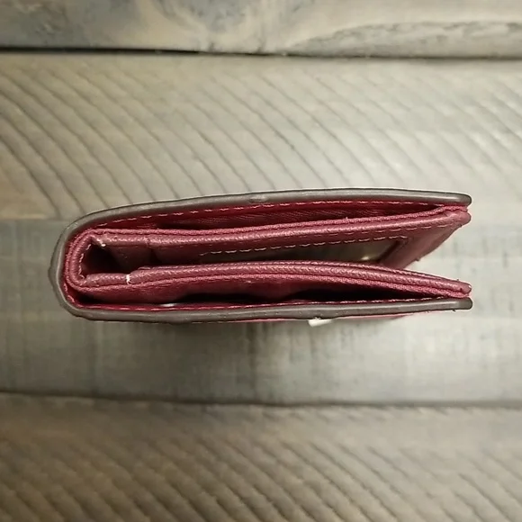 Fossil Emma Mini Wallet RFID Leather Multicolor Patchwork - Picture 14 of 15